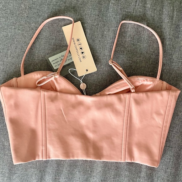 Oh Polly Pink Bustier Top - Picture 5 of 6
